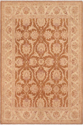 handmade Traditional Kafkaz Brown Beige Hand Knotted RECTANGLE 100% WOOL area rug 8 x 10